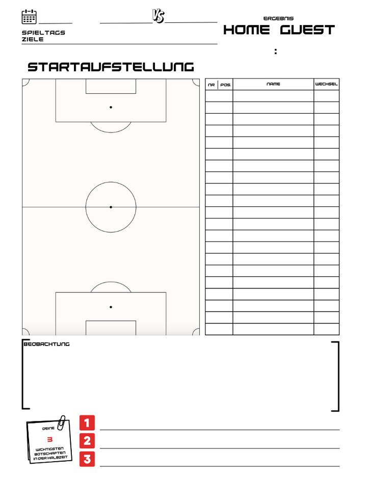 Trainings- und Spielbegleiter